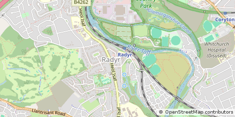 Map of Cardiff, South Glamorgan