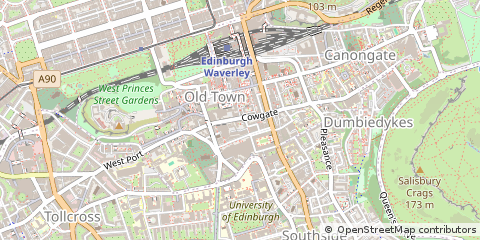 Map of Edinburgh