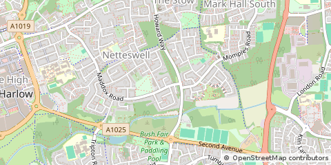 Map of Harlow