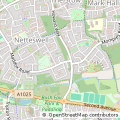 Map of Harlow