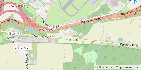 Map of Bishop`s Stortford, Hertfordshire