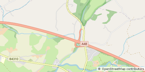 Map of Carmarthen