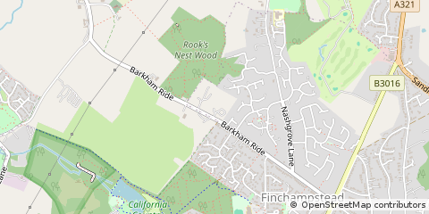 Map of Wokingham, Berkshire