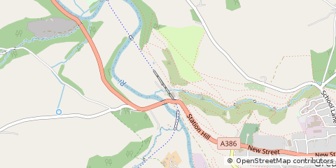 Map of Torrington, Devon