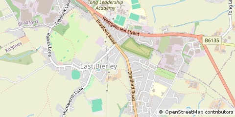 Map of Bradford, West Yorkshire