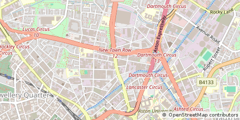 Map of Birmingham, West Midlands