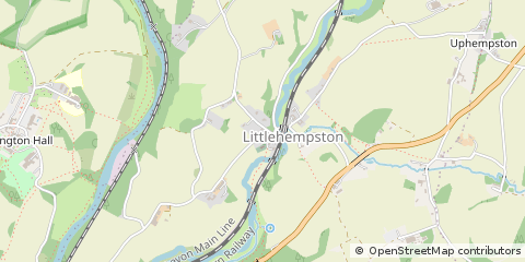 Map of Totnes, Devon