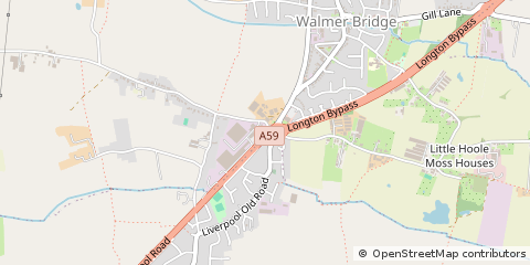 Map of Preston, Lancashire