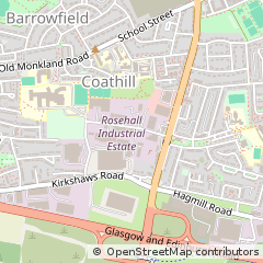 Map of Coatbridge, Lanarkshire