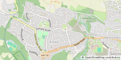 Map of Swansea