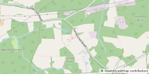 Map of Crawley, West Sussex