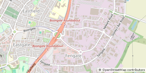 Map of Peterborough