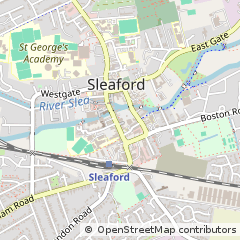 Map of Sleaford, Lincolnshire