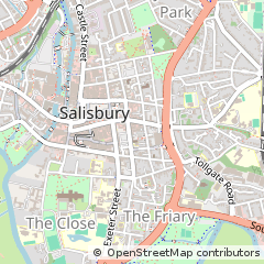 Map of Salisbury, Wiltshire