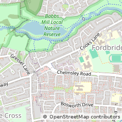 Map of Birmingham, West Midlands