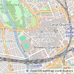 Map of Cardiff