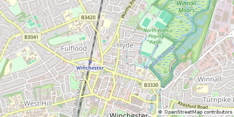 Map of Winchester