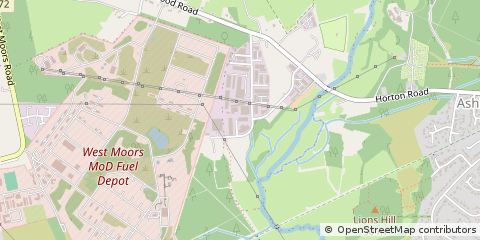 Map of Wimborne, Dorset