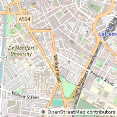 Map of Leicester, Leicestershire