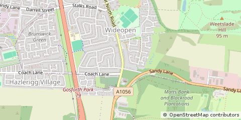 Map of Newcastle Upon Tyne