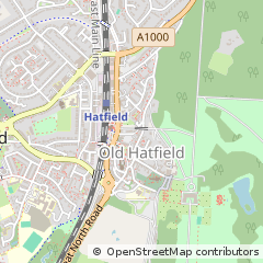 Map of OLD Hatfield, Hertfordshire