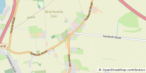Map of Doncaster, South Yorkshire