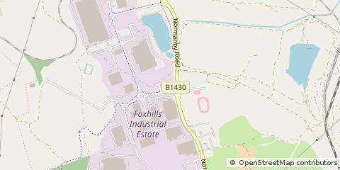 Map of Scunthorpe, South Humberside