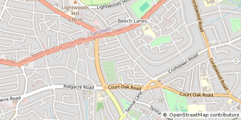 Map of Birmingham, West Midlands