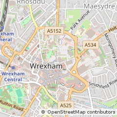 Map of Wrexham