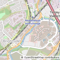 Map of South Yorkshire