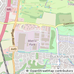 Map of Chorley, Lancashire