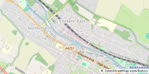 Map of Berkhamsted, Hertfordshire