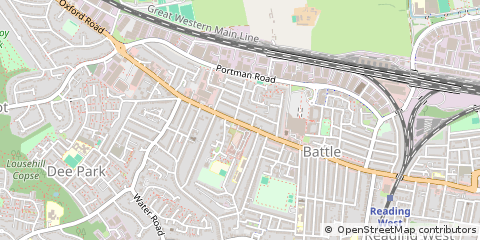 Map of Reading, Berkshire