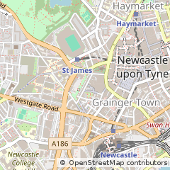 Map of Newcastle Upon Tyne