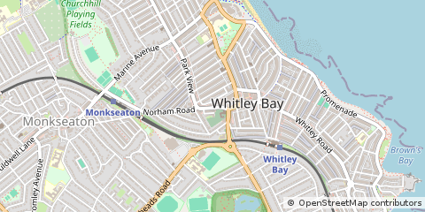 Map of Whitley BAY, NE26 2TH