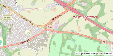 Map of Road, Chequerbent, Bolton