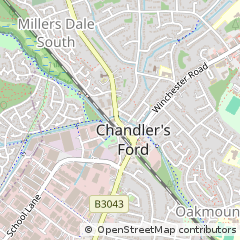 Map of Eastleigh, Hampshire