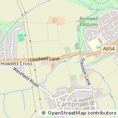 Map of Leeds, West Yorkshire
