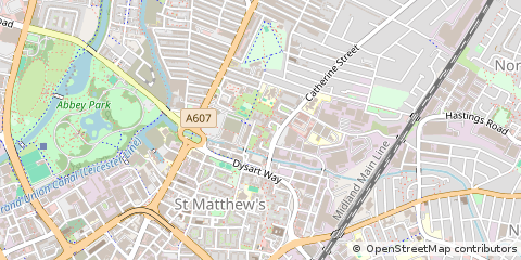 Map of Leicester