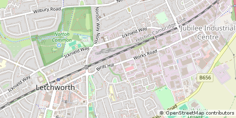 Map of Letchworth Garden City