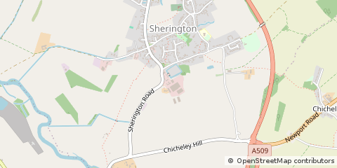 Map of Newport Pagnell, Buckinghamshire