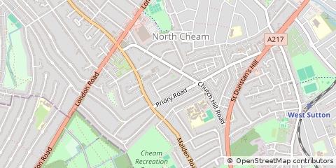 Map of Sutton
