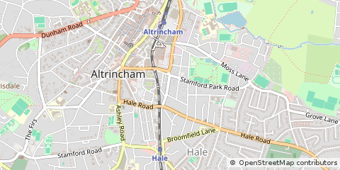 Map of Altrincham, Cheshire