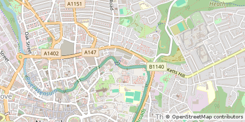 Map of Norwich, Norfolk