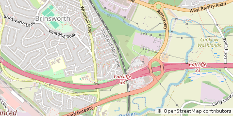 Map of Rotherham