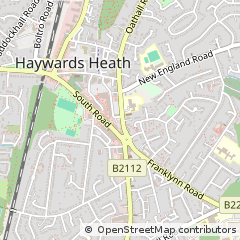 Map of Haywards Heath, West Sussex