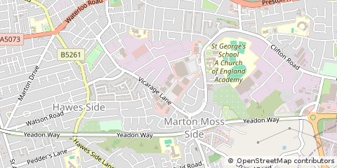 Map of Blackpool, Lancashire