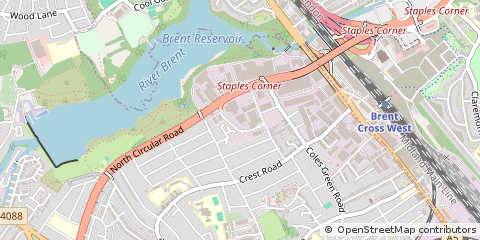 Map of Neasden, London