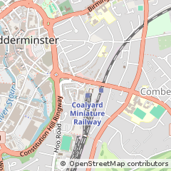 Map of Kidderminster, Worcestershire