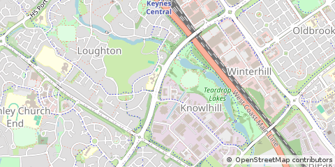 Map of Milton Keynes